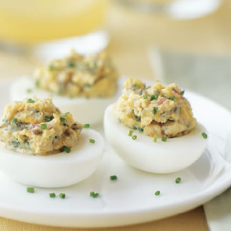 Deviled Eggs with Lemon Zest, Chives and Capers | Williams Sonoma