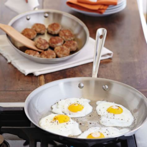 breakfast sausage and eggs