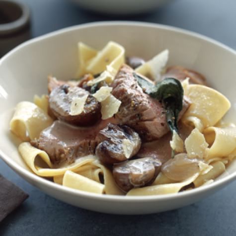 Roasted Pork Tenderloin with Pappardelle | Williams Sonoma