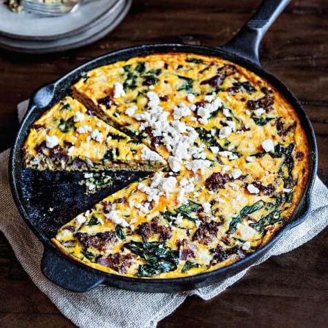 Frittata With Chard, Sausage And Feta | Williams Sonoma