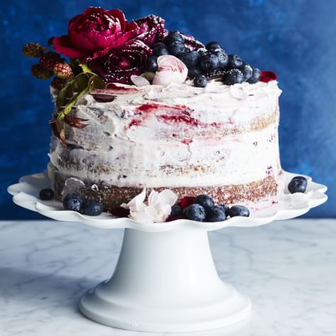 berries & cream cake - Blue Bowl
