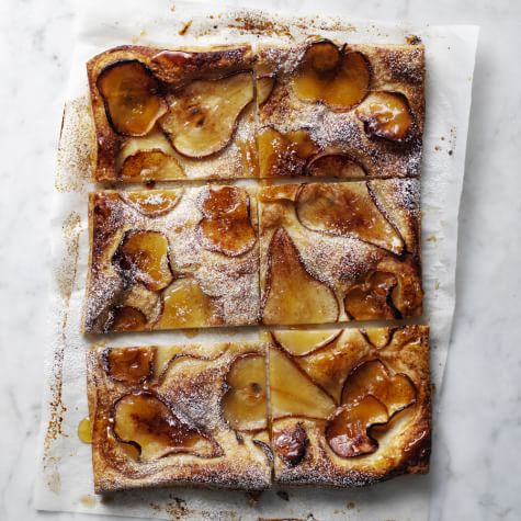 Pear Puff Pastry Tart with Cheddar & Walnuts