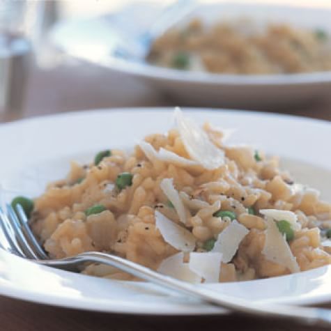 Risotto with Mushrooms and Peas - Whip & Wander