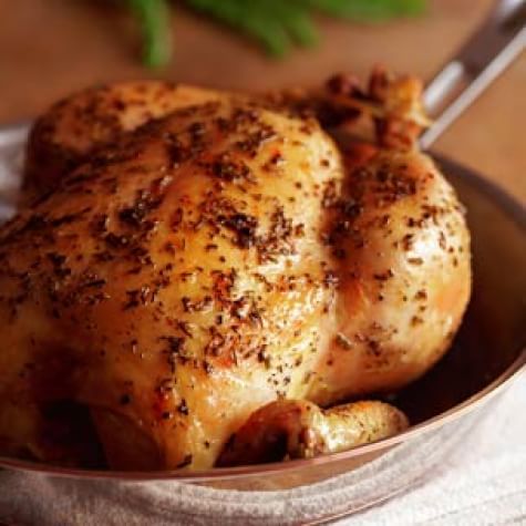 Herb-Roasted Chicken with Pan Gravy
