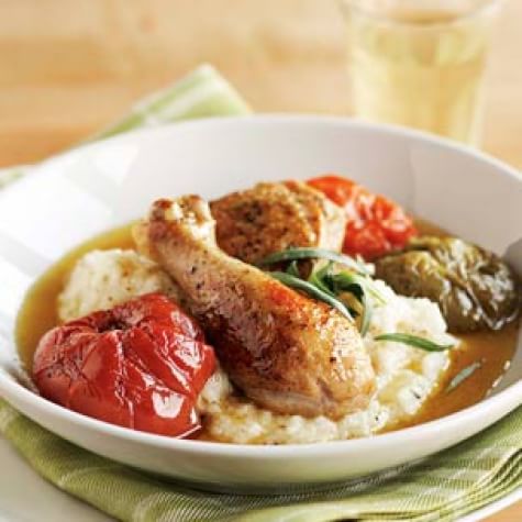 Braised Chicken with Summer Tomatoes