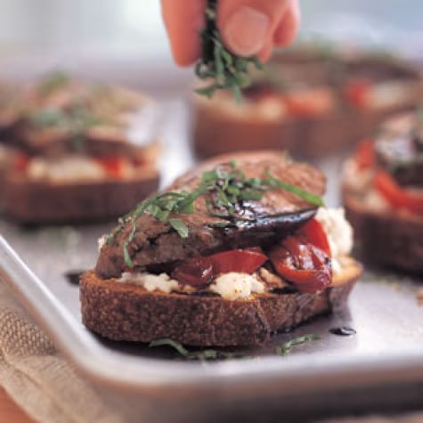 Beef & Goat Cheese Sandwiches