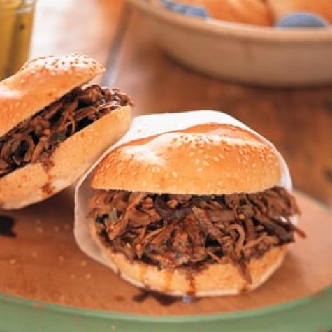 Pulled Pork with Mint Julep Barbecue Sauce