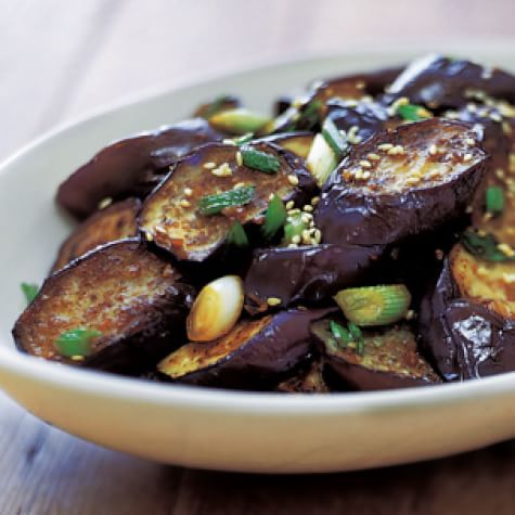 Stir-Fried Sesame Eggplant