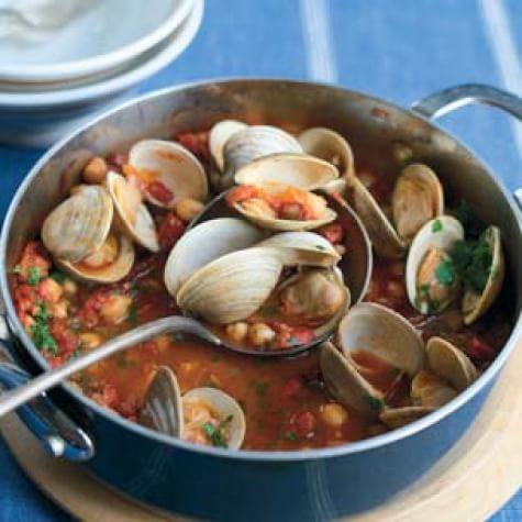 Portuguese Clam and Sausage Stew