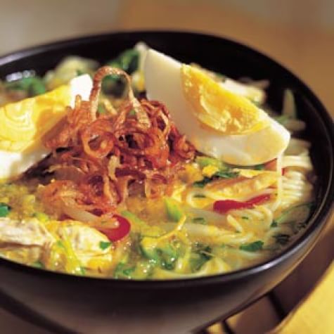 Indonesian Spicy Chicken Noodle Soup
