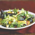 Red Oakleaf and Frisée Salad with Persimmons