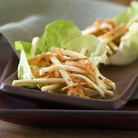 Celery Root and Carrot Salad with Creamy Dressing