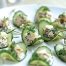 Cucumbers with Pickled Ginger and Crab