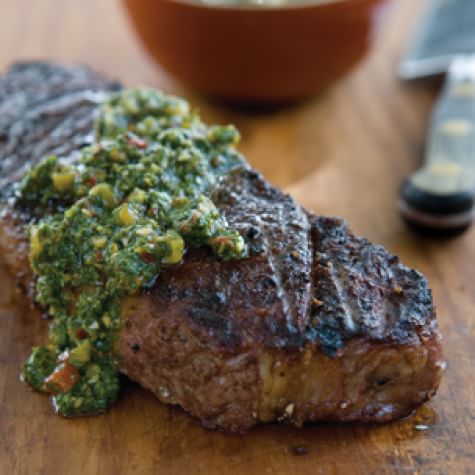 Churrasco shop with chimichurri