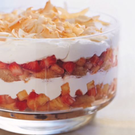White Chocolate Trifle with Strawberries and Pineapple | Williams Sonoma
