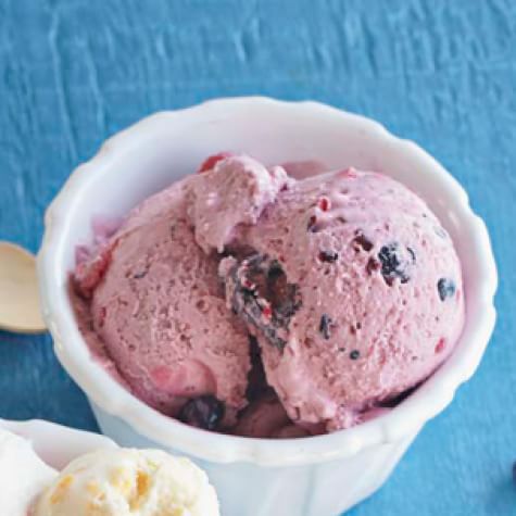 Quick Berry Medley Ice Cream Recipe - Desserts - Little Miss Momma