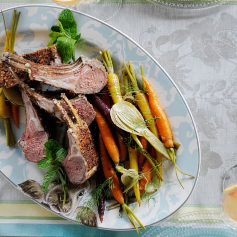 Air Fryer Rack of Lamb - Recipes From A Pantry