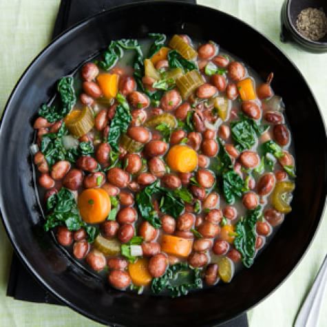 Ceramic Bean Pot: Cooks Beans, Soups and Stews