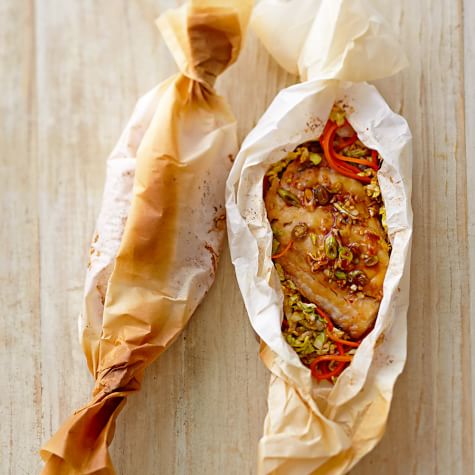 Salmon in Parchment Paper  Salmon en Papillote Recipe by Lounging