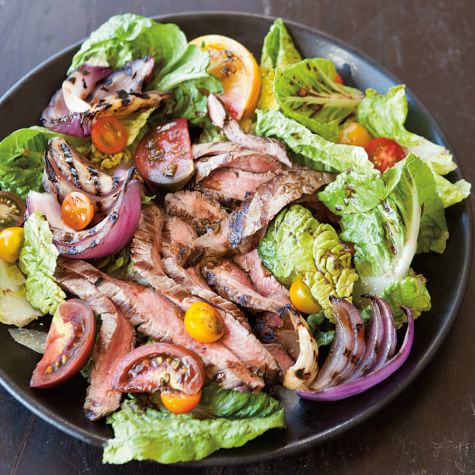 Grilled Flank Steak with Tomato Salad