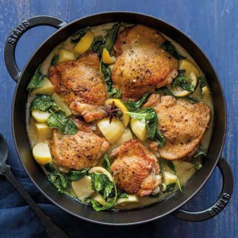 Coconut-Braised Chicken Thighs with Lemongrass | Williams Sonoma
