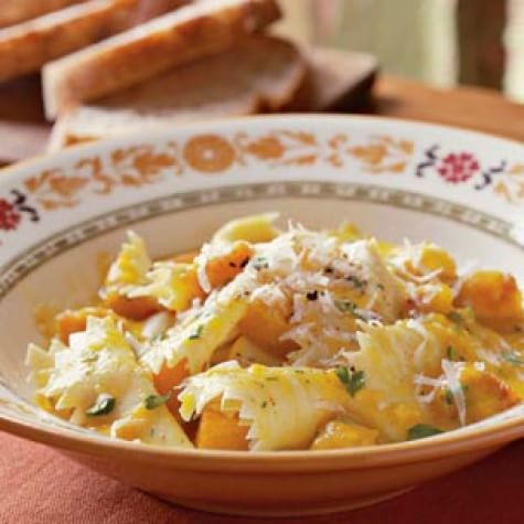 Kerchief Pasta with Caramelized Squash and Fresh Herbs