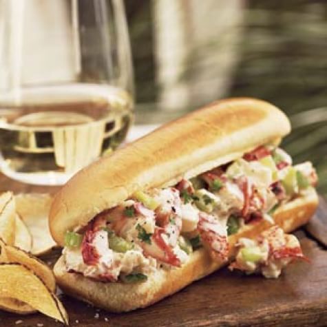 Lobster Rolls with Home-Fried Potato Chips