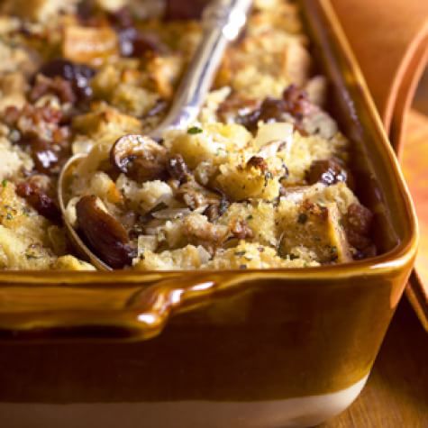 Sausage, Chestnut and Wild Mushroom Dressing