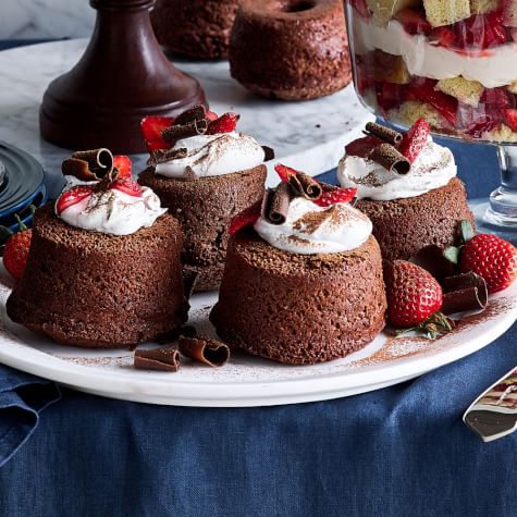 Mini Chocolate Angel Food Cakes