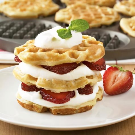 Waffled Pancake Napoleons