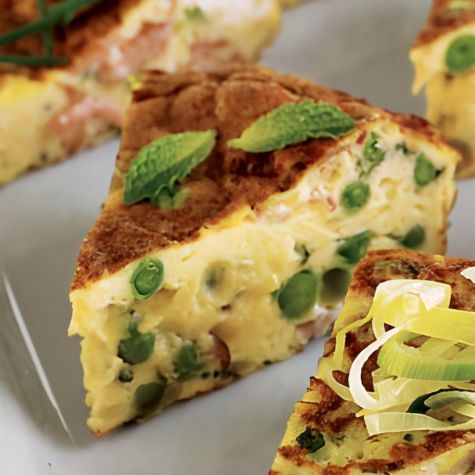 Pancetta & Peas Frittata Pancetta & Peas Frittata