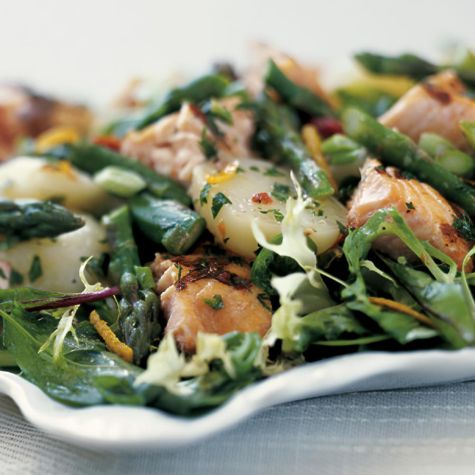 Salmon, Red Potato and Asparagus Salad