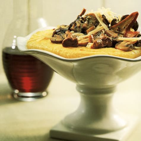 Polenta with Mushrooms and Cheese