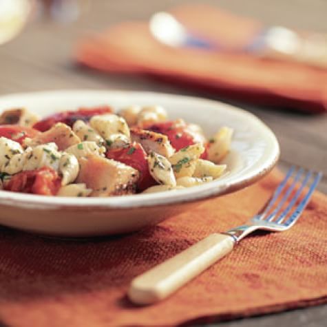 Pasta Salad with Grilled Tuna and Roasted Tomatoes