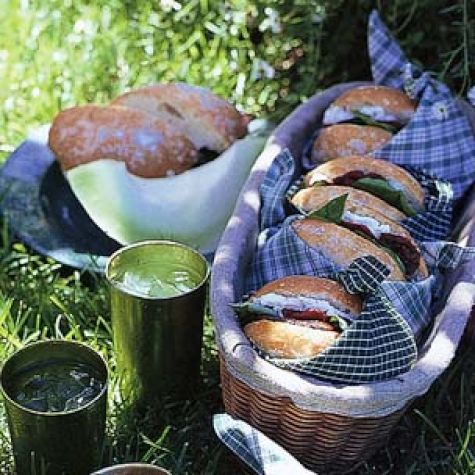 Portobello Mushroom and Goat Cheese Sandwiches