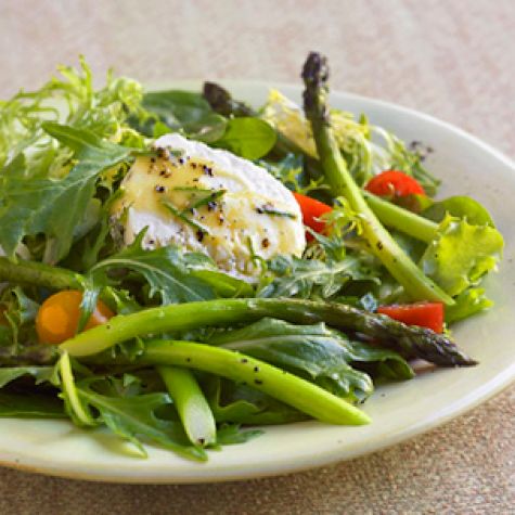 Roast Asparagus Salad with Chèvre