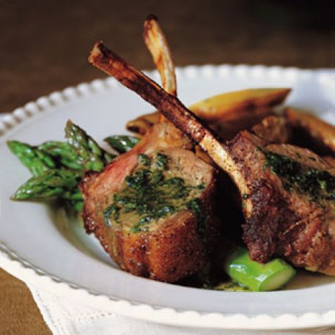 Rack of Lamb with Mint Sauce