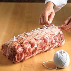 Tying a Boneless Rib Roast