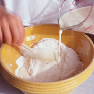 Mixing Muffin Batter