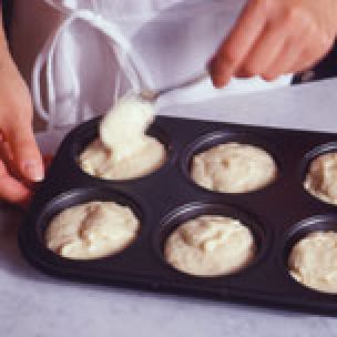 Mixing Muffin Batter