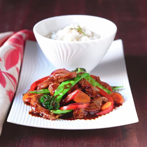 Sweet Ginger Soy Pork and Vegetable Stir-Fry