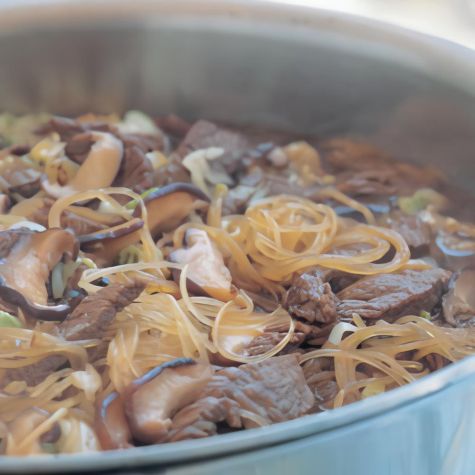 Beef Sukiyaki with Noodles