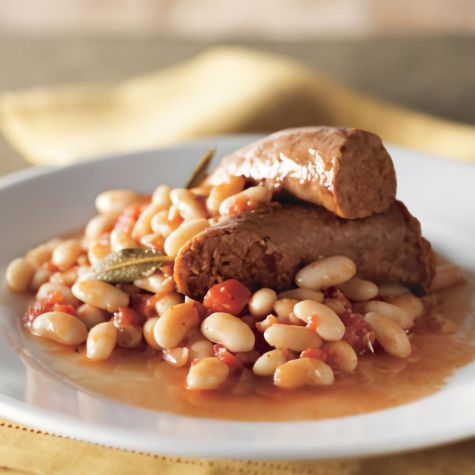 Italian Sausage and Cannellini Beans in Herbed Tomato Sauce