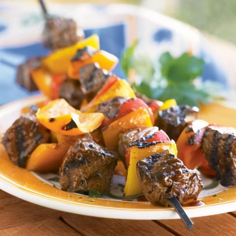 Steak and Bell Pepper Kabobs