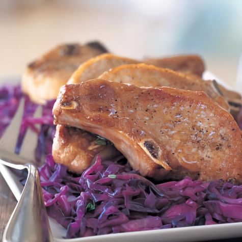 Pork Chops with Cider Glaze