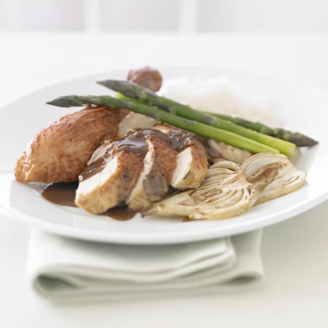 Roasted Chicken with Wild Mushroom Sauce