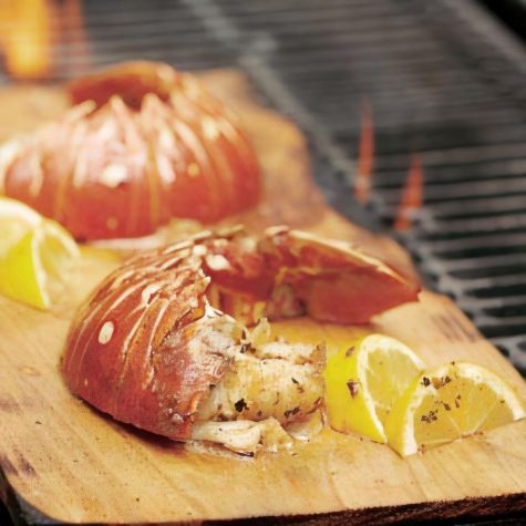 Cedar-Planked Lobster Tails