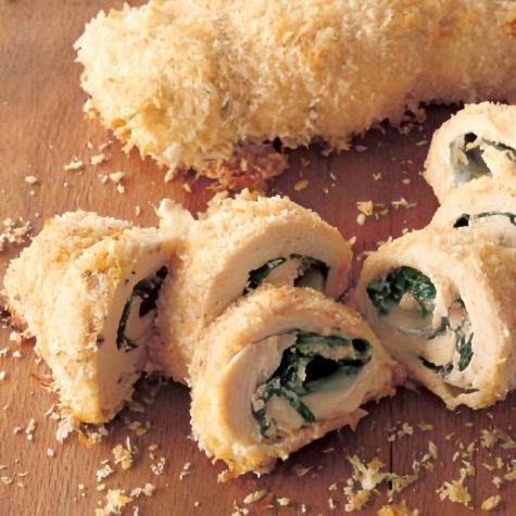 Baked Stuffed Chicken Breasts with Arugula and Fontina