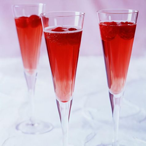 Raspberry Champagne Cocktail