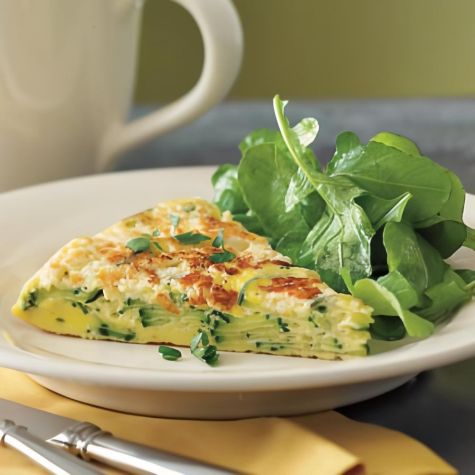 Frittata with Zucchini & Goat Cheese